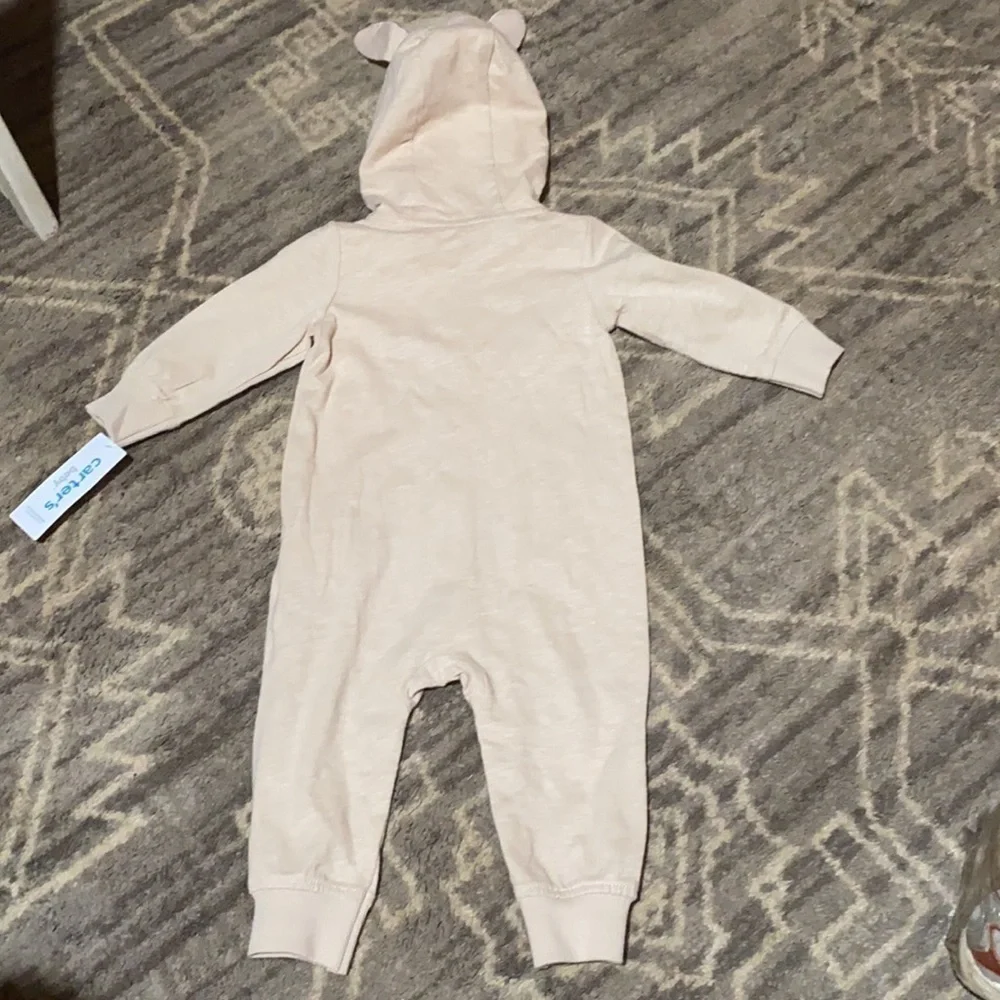 2/$20.  Cotton Baby Bunny Outfit Hooded with Ears 6 Month Infant Charming
